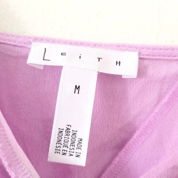 Leith Colorblock Jumpsuit Purple M - Picture 2 of 8